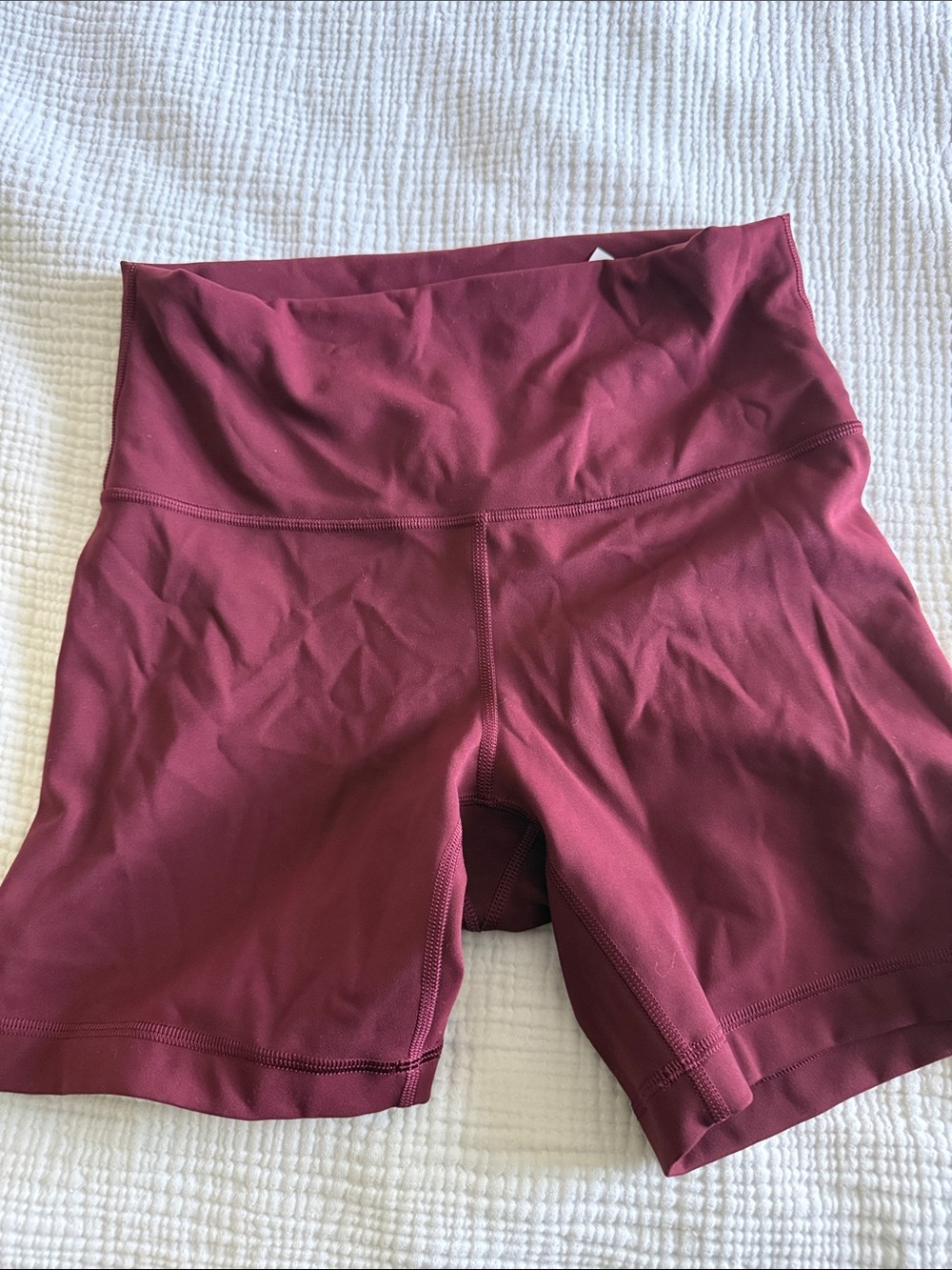 lululemon athletica Deep Wine High-Rise Bike Shorts - Picture 3 of 3